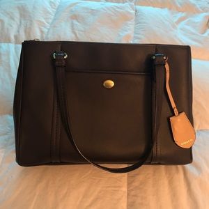 Coach Peyton Leather Jordan Double Zip Purse